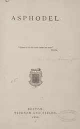 Cover of Asphodel ...