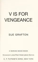 Cover of "V" is for vengeance