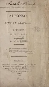 Cover of Alfonso, king of Castile