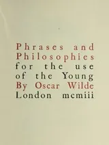 Cover of Phrases and philosophies for the use of the young
