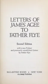Cover of Letters of James Agee to Father Flye
