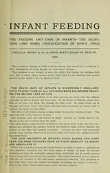 Cover of Infant feeding