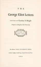 Cover of The George Eliot letters vol III