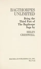 Cover of Bagthorpes Unlimited (The Bagthorpe Saga #3)