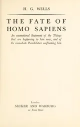 Cover of The fate of homo sapiens