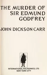 Cover of The murder of Sir Edmund Godfrey