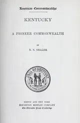 Cover of Kentucky, a pioneer commonwealth