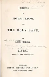 Cover of Letters on Egypt, Edom, and the Holy Land