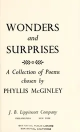 Cover of Wonders and surprises; a collection of poems
