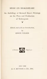 Cover of Shaw on Shakespeare