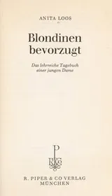 Cover of Blondinen bevorzugt