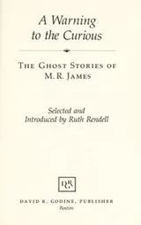 Cover of A warning to the curious and other stories