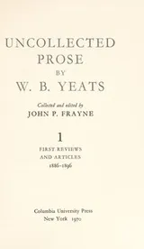 Cover of Uncollected prose
