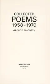 Cover of Collected poems, 1958-1970