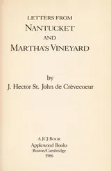 Cover of Letters from Nantucket and Martha's Vineyard