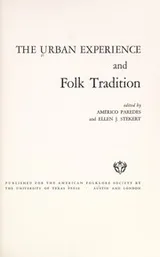 Cover of The Urban experience and folk tradition