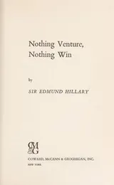Cover of Nothing venture, nothing win