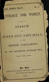 Cover of Suffrage for women