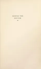 Cover of Behind the doctor