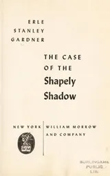 Cover of The case of the shapely shadow