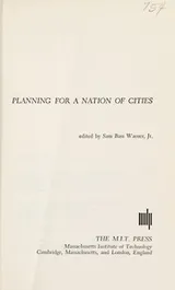 Cover of Warner Planning Nation of Cities (Clot