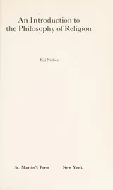 Cover of An introduction to the philosophy of religion