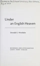 Cover of Under an English heaven