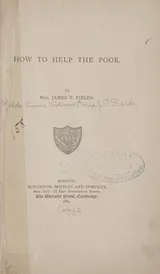 Cover of How to help the poor