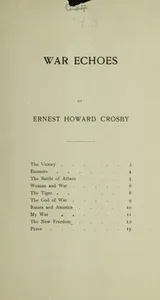 Cover of War echoes ...