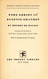 Cover of Père Goriot and Eugénie Grandet