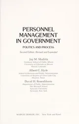 Cover of Personnel management in government