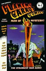 Cover of Flaming Carrot comics presents Flaming Carrot, man of mystery!