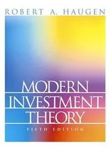 Cover of Modern investment theory