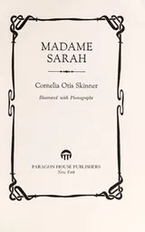 Cover of Madame Sarah