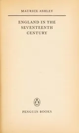 Cover of England in the seventeenth century