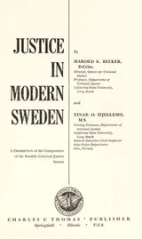 Cover of Justice in modern Sweden