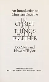 Cover of In Christ all things hold together