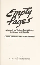 Cover of Empty pages