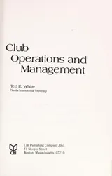 Cover of Club operations and management