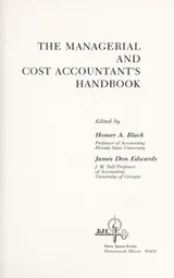 Cover of The Managerial and cost accountant's handbook