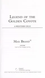 Cover of Legend of the golden coyote