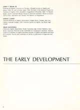 Cover of The early development of English literature, c. 450-1625