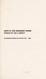 Cover of Love is the crooked thing