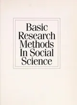 Cover of Basic research methods in social science