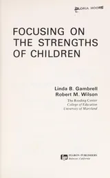 Cover of Focusing on the strengths of children