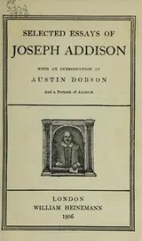Cover of Selected Essays of Joseph Addison