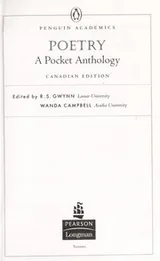 Cover of Poetry, a pocket anthology -- Canadian edition