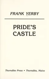 Cover of Pride's castle