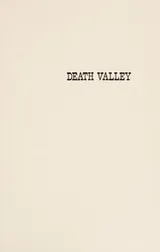 Cover of Death Valley