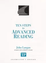 Cover of Ten steps to advanced reading